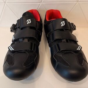 Peloton Cycling Shoes Black Red Delta Cleats Included Men’s EU 44 US 10